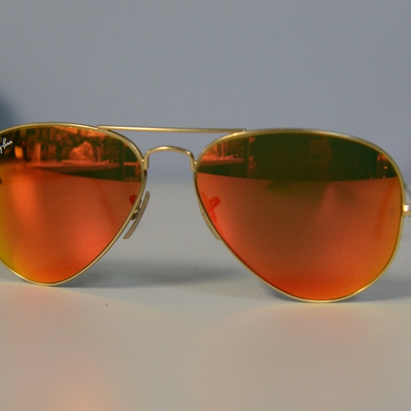 Ray-Ban Accessories - *FINAL PRICE* RAY-BAN AVIATOR ORANGE MIRROR